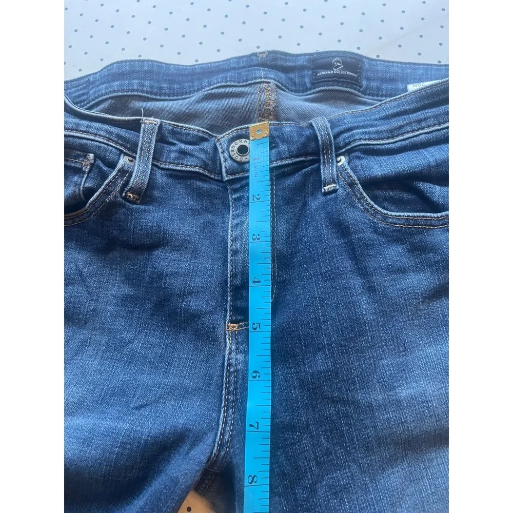 AG Adriano Goldschmied Women 28R Slim Straight Stretch Jeans Medium Wash USA